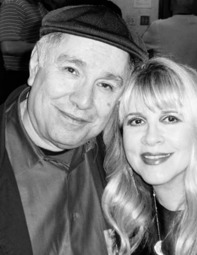 Stevie Nicks and Javier Pacheco Backstage after Heart and Soul concert Oakland Arena, CA April 2011